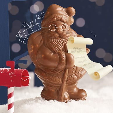 pere noel en chocolat
