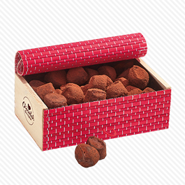 Un coffret de chocolats